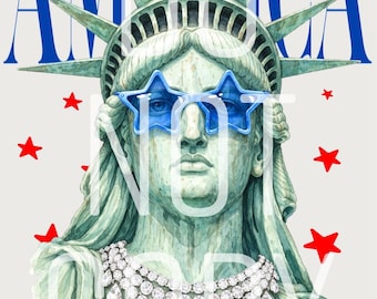 Anerica Vogue Frihetsgudinnan Digital nedladdning