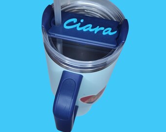 Tapa personalizada con nombre para vaso Stanley de 30/40 oz - Accesorio personalizado para vasos