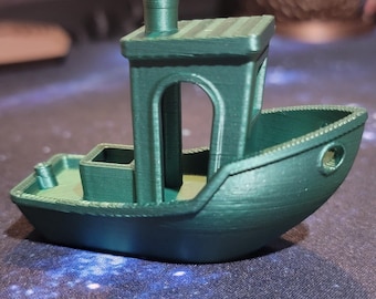 3D-geprint bankbootmodel | PLA-kunststof bureaudecoratie