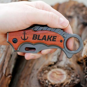 Personalized Gift Knives Handmade Mens Boyfriend Gift for Him, Fathers Day Gift, Engraved Pocket Knife, Groomsman, Wedding knives, Husband