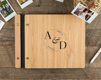 Wedding Guest Book, Wood Guest Book, Guest Book, Photobooth Guestbook, Wooden Guest Book, Personalized Photo Album, Wedding Album