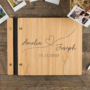 Wedding Guest Book, Wood Guest Book, Guest Book, Photobooth Guestbook, Wooden Guest Book, Personalized Photo Album, Wedding Album
