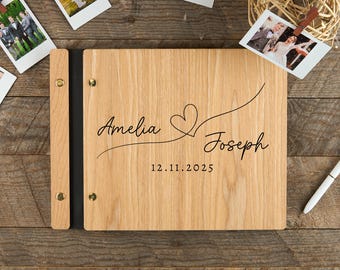 Wedding Guest Book, Wood Guest Book, Guest Book, Photobooth Guestbook, Wooden Guest Book, Personalized Photo Album, Wedding Album