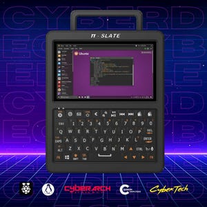 PI SLATE - Portable Mini Linux PC Handheld CyberDeck