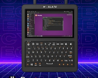 PI SLATE - Portable Mini Linux PC Handheld CyberDeck