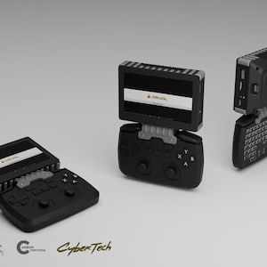 ARCL V – Portable Handheld CyberDeck w/ Reversible Keyboard | 5&quot; Touch | Pi OS - RetroPi