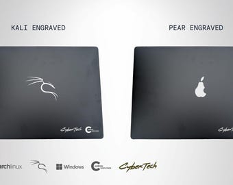 CyberBook X - Kali or Pear - Engraved Laptop with BlackArch + Windows