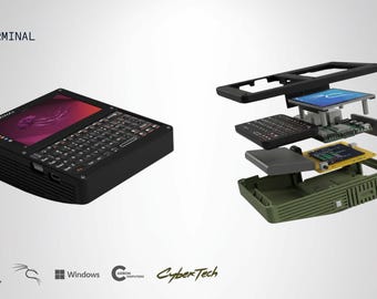 Pi Terminal – przenośny CyberDeck z systemem operacyjnym Pi – RetroPi – ParrotOS