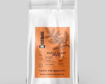 Maple Roast Decaf Coffee Beans – Medium Roast 100% Arabica, Freshly Roasted