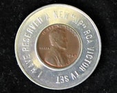 RCA Collectible Coin Token Trader Horn Bronx New York quot I Have Reserved a New 39 MP 39 RCA Victor Tv Set quot 1949 Wheat Penny Merchant Advertising