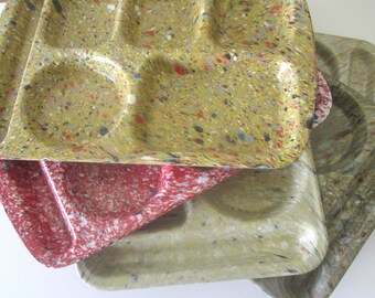 School Lunch Trays SPECKLED CONFETTI CHOICE Texas Ware, Prolon, Others