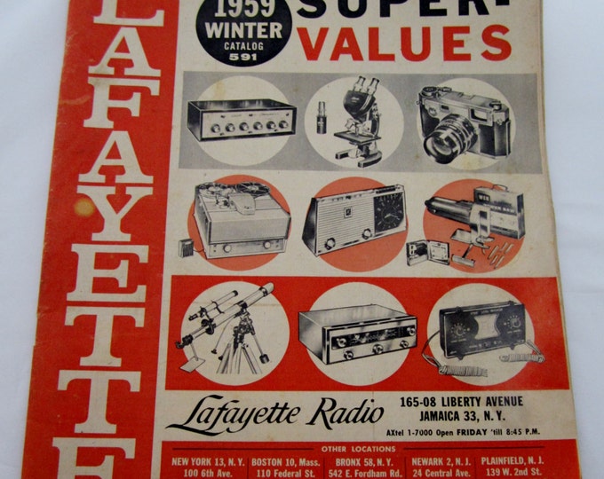LAFAYETTE RADIO CATALOG 1959 Hifi, Televisions, Transistor and Ham