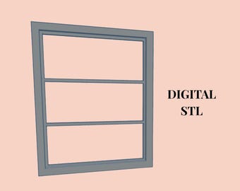 1:12 Maßstab Puppenhaus Fensterrahmen STL-Datei | 3D Druck (Digitaler Download)