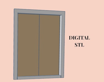 1:12 Scale Dollhouse Door STL File | Miniature 3D Print (Digital Download)