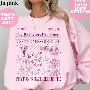 Personalized Bachelorette Sweatshirt, Bach Trip Shirts, Bridal Party Shirt, Charleston Bachelorette Shirt, Custom Bachelorette Trip Shirt