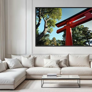 Torii Gate Wall Art, Japan Shrine Photo, Kyoto Temple Print, Digital Download, Japanese Architecture, Landscape Decor, Travel Photography