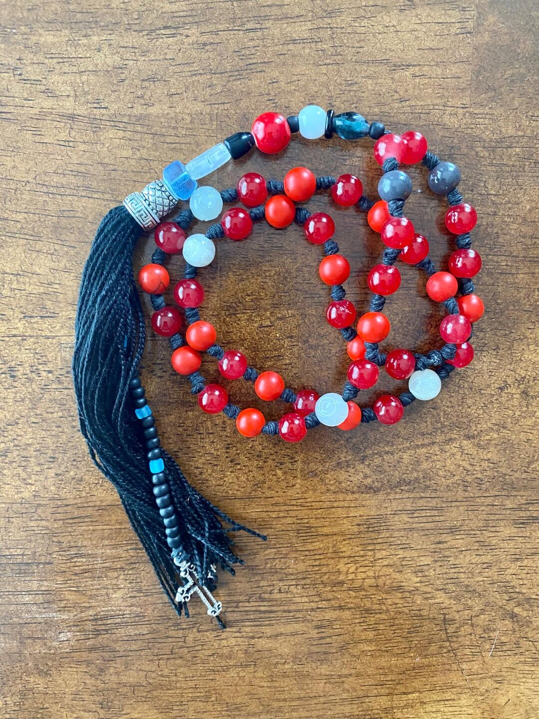 Artisanal Prayer Rope, Deep Red - Etsy