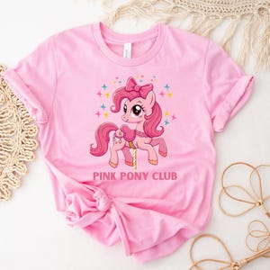 Pink Pony Club T-Shirt | Retro Cowgirl Aesthetic Tee | Y2K Western Style Shirt | Soft Vintage Graphic Tee | Gift for Him or Her