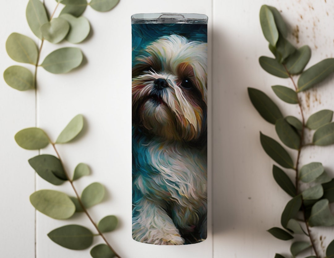 Shih Tzu 20 Oz Tumbler Wrap Png File Shih Tzu Digital File Instant ...