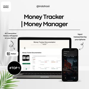 Notion Financial Planner, Notion Template, Finance Tracker, Budget Tracker, Income Expense Tracker, Notion Template, Notion Finance Tracker