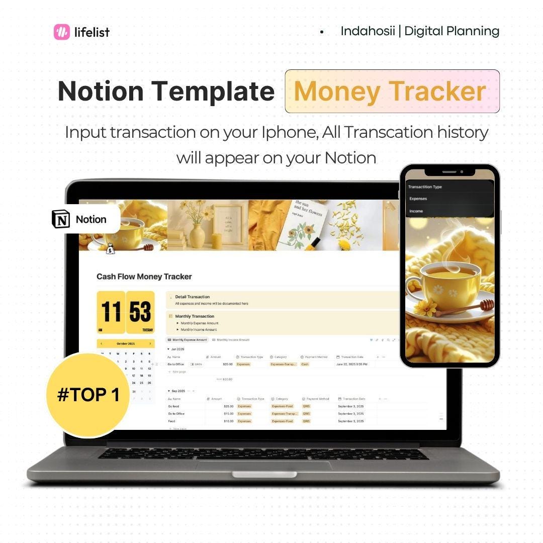 Notion Finance Tracker Template: Smart Money Management With iPhone ...