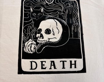 Impresión de la carta del Tarot de la Muerte