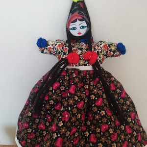 Handmade Cloth Doll - Traditional Turkish Cappadocia Soganli Craft, Vintage-Style
