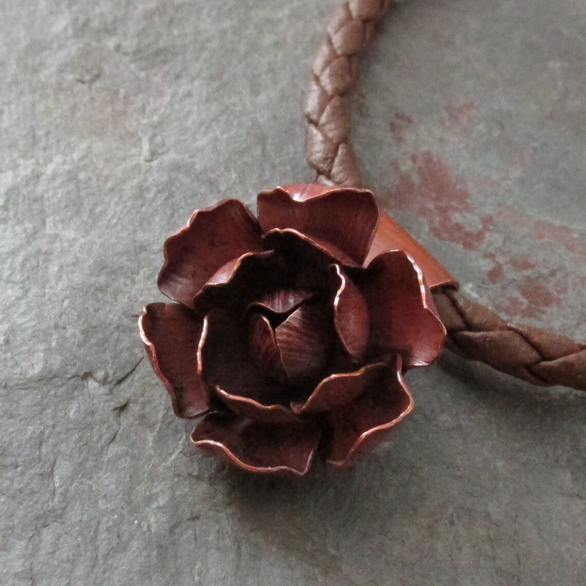 Copper Flower Metalsmithed Pendant Tutorial Amie Etsy