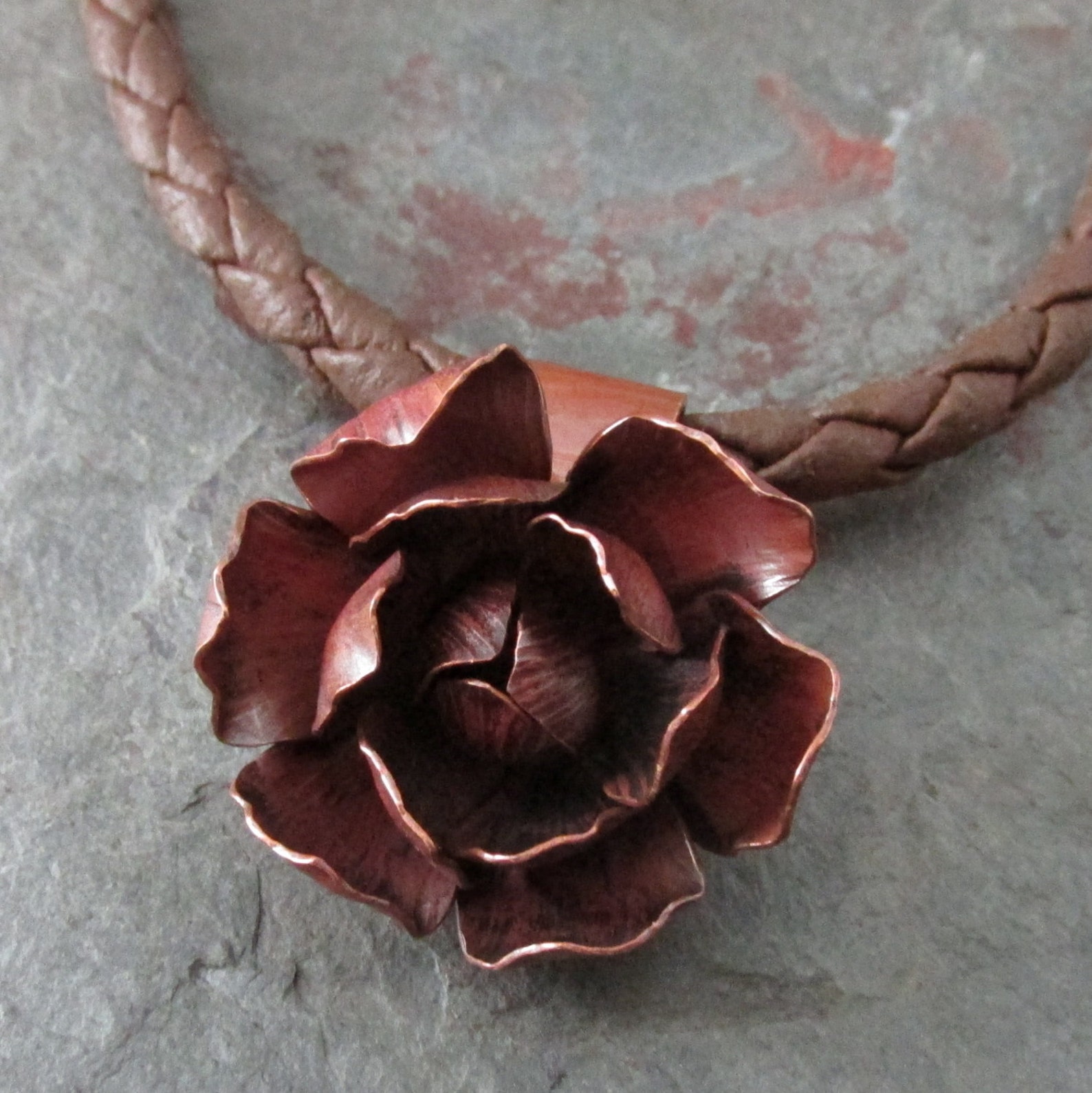 Copper Flower Metalsmithed Pendant Tutorial Amie Etsy