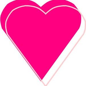 Carte de voeux double coeur