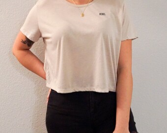 REBEL Cropped T-Shirt