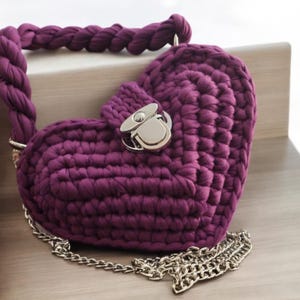 Royal Purple Heart Bag