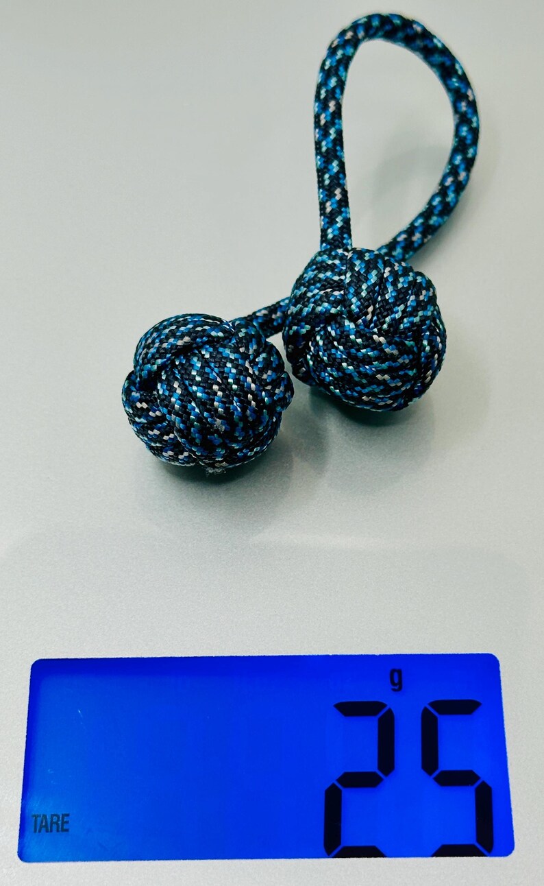 Paracord Begleri With Monkey's Fist Knot Ends - Custom Handmade to ...