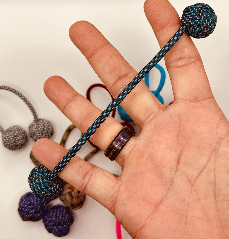 Paracord Begleri With Monkey's Fist Knot Ends - Custom Handmade to ...