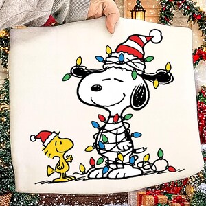 snoopy christmas lights clipart