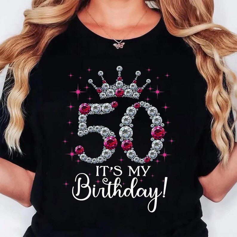 It's My 50th Birthday Queen PNG , 50 Years Old Shoes Crown Diamond Png ...