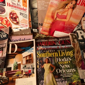 Magazines for Crafts Lot Of 36 - Junk Journal, Mixed Media, Collage - Random Pick