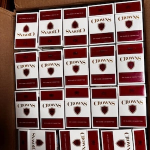 30 couronnes vides/sans tabac Paquets de cigarettes à rabat Boîtes d'artisanat expédition d'art
