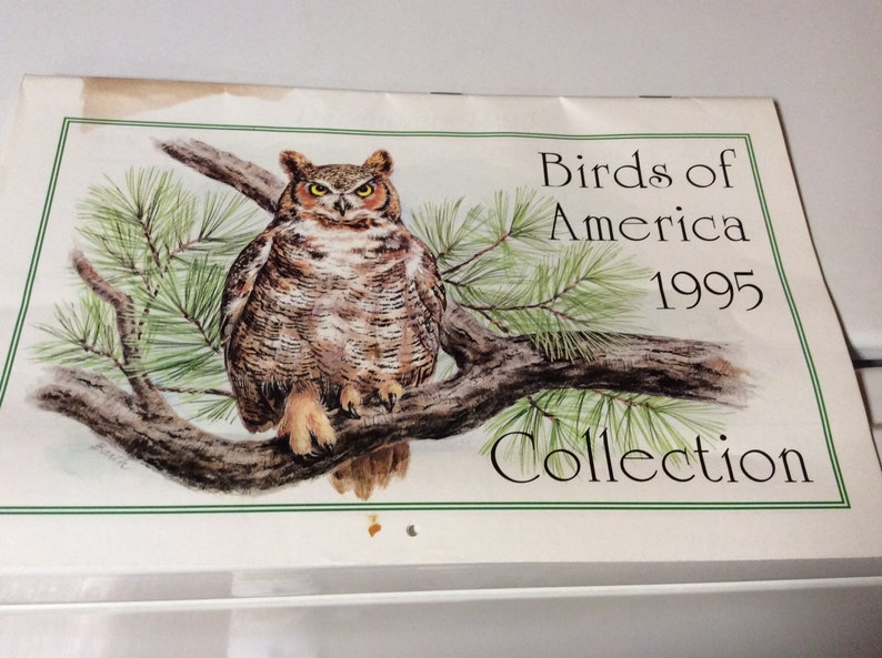 1995 Birds of America Collection Calendar paralyzed Veterans Etsy
