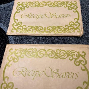 VTG by Current Recipe Savers, Plastic/Cello Sleeves