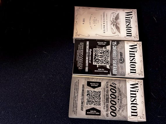winston cigarettes white box King Lummi Bay Market at Exit 260 New Winston pack design :