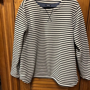 Izod Heavy Knit damestop met lange mouwen en strepen XXL