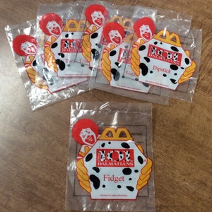 Vintage McDonald&#39;s Happy Meal ,1996 101 Dalmatians Empty Plastic Bags - NO TOYS!