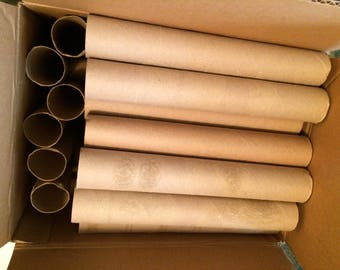 30+  Recycled Paper Towel cardboard TUBES ROLLS CLEAN-arts crafts scrapbooking Grocery Cart Handle Cover.