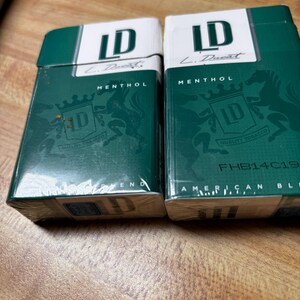 ld cigarettes green Menthol 100's Box 20 ct., 10 pk LD-BY-L.-DUCAT - Cigarettes