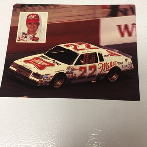 Car Auto Racing OVERSIZED postcard NASCAR Bobby Allison Miller High Life DiGard