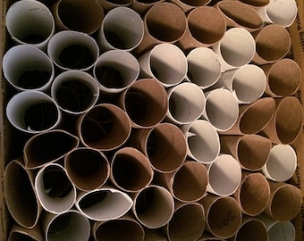 100+ Recycled Clean Toilet cardboard TUBES ROLLS -Start Seeds,arts crafts scrapbooking