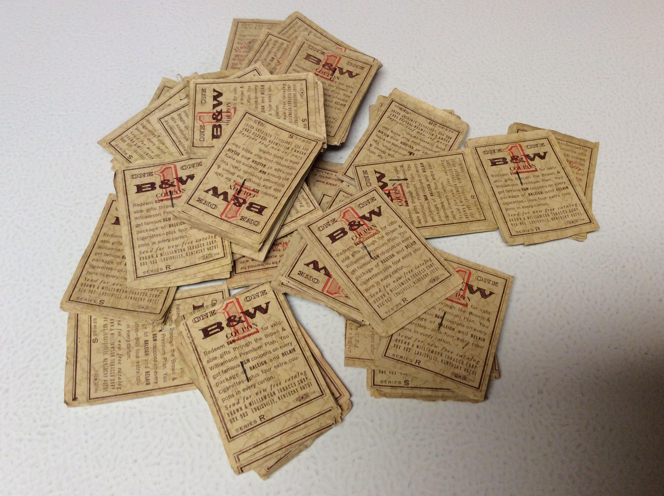 Vintage Raleigh Tobacco Pipe Cleaners and 1956 Coupon Book 