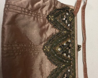 Accessorize Satin Silk Vintage Evening Bag