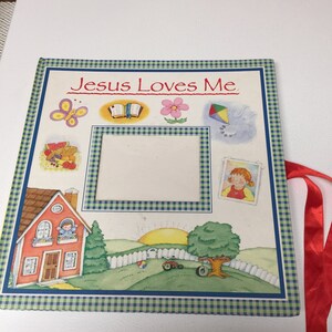Vintage &quot;Jesus Loves Me&quot; Scrapbook Photo Album 1999